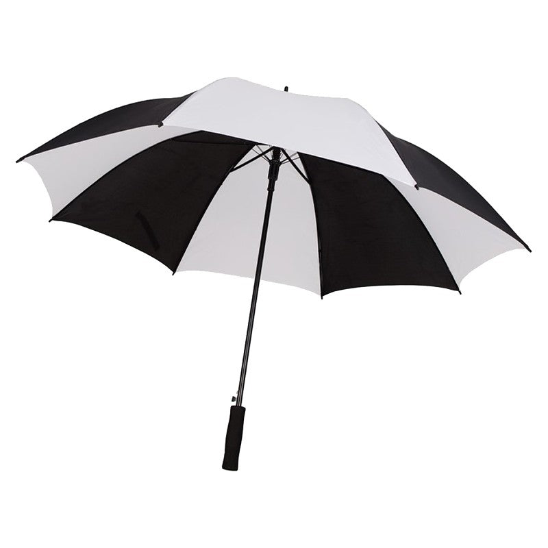 Diamondback UMB-10A Golf Umbrella, Round Canopy, Polyester Fabric, Black/White Fabric, 29 in OAH (Pack of 24)
