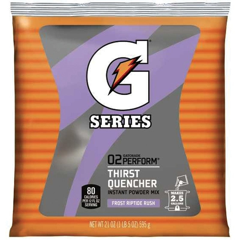 Gatorade 33673 Thirst Quencher Instant Powder Sports Drink Mix, Powder, Riptide Rush Flavor, 21 oz Pack (Pack of 32)