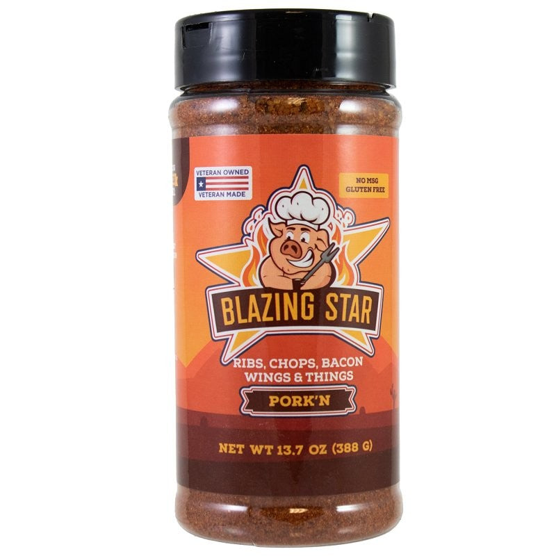 Blazing Star BZ00105-C Rub and Seasoning, 13.7 oz