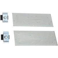 Pocket Door Bi-Parting Bracket Set Zinc Plated Steel