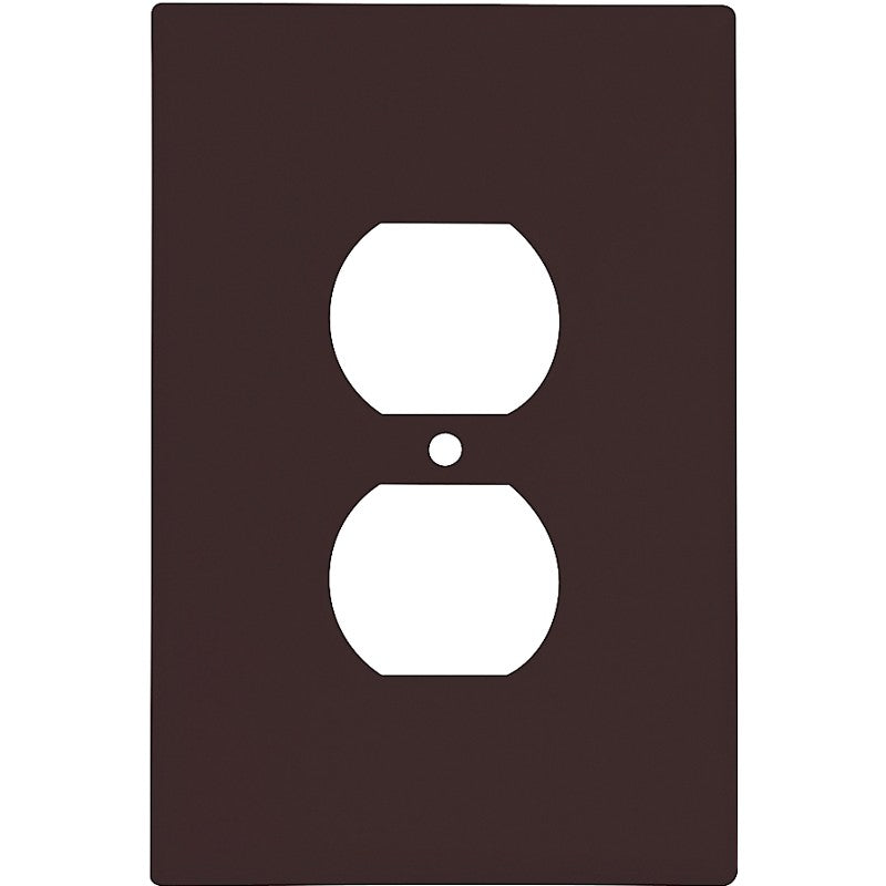 Eaton Wiring Devices 2142B-BOX Receptacle Wallplate, 5-1/4 in L, 3-1/2 in W, 1 -Gang, Thermoset, Brown, High-Gloss (Pack of 10)