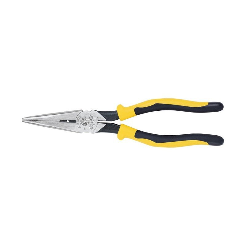 Klein Tools JOURNEYMAN Series J203-8N Heavy-Duty Plier, 8.563 in OAL, 2.36 in Cutting Capacity, Black/Yellow Handle