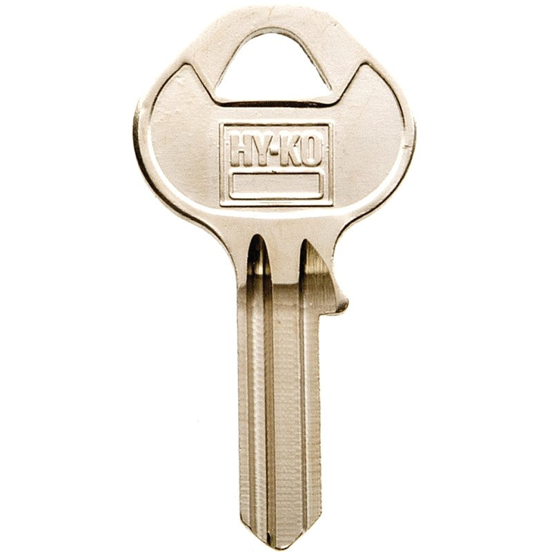 Hy-Ko 11010M18 Key Blank, Brass, Nickel, For: Master Vehicle Locks, M18 Key Number (Pack of 10)