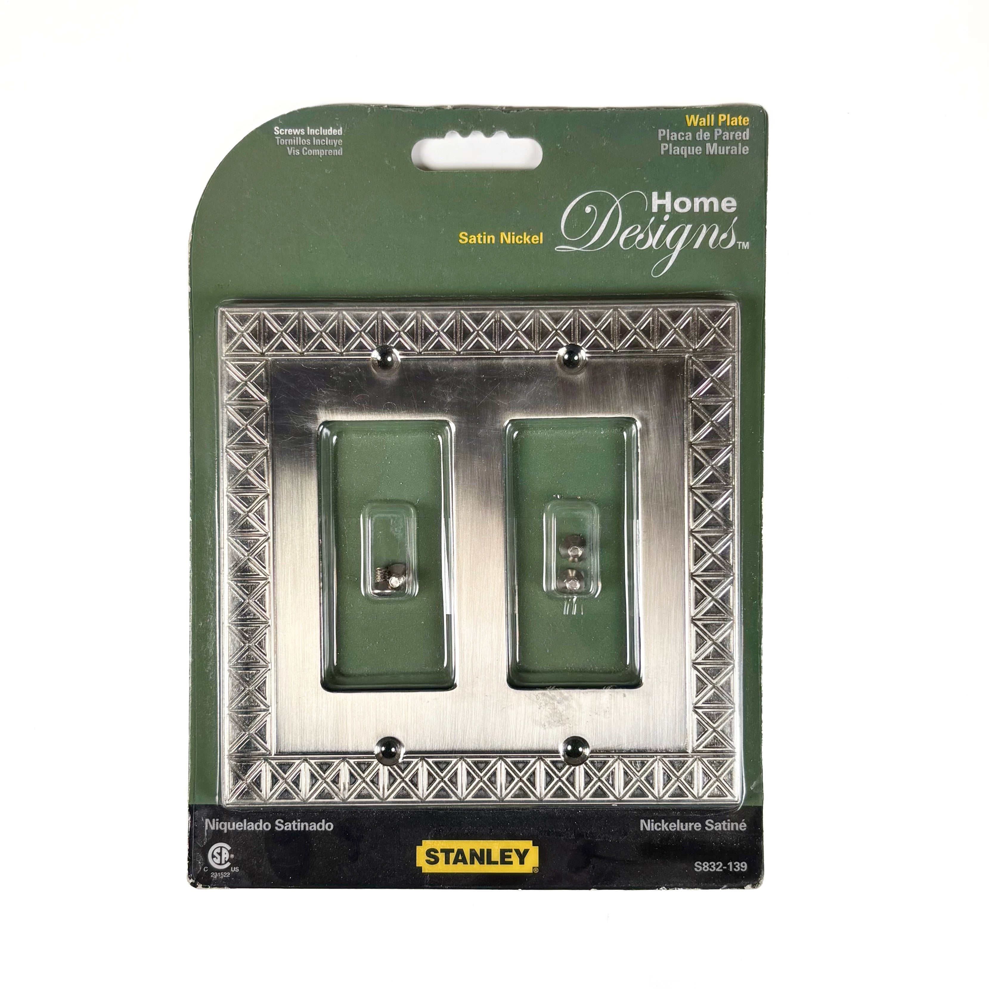 Pinnacle Double Rocker Or Gfi Wall Plate Satin Nickel