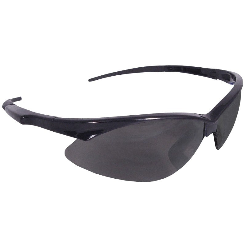 Radians AP1-20-GF12 Safety Glasses, Smoke Lens, Black Frame, Hard-Coated Lens
