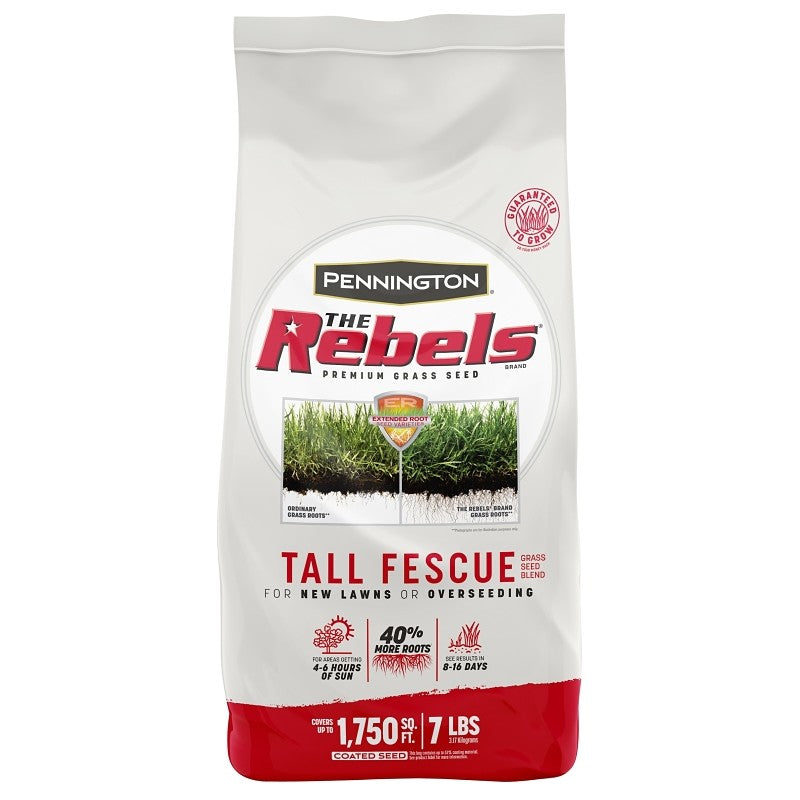 Pennington 100543729 Grass Seed, 7 lb Bag, 1750 sq-ft Coverage Area, Tall Fescue