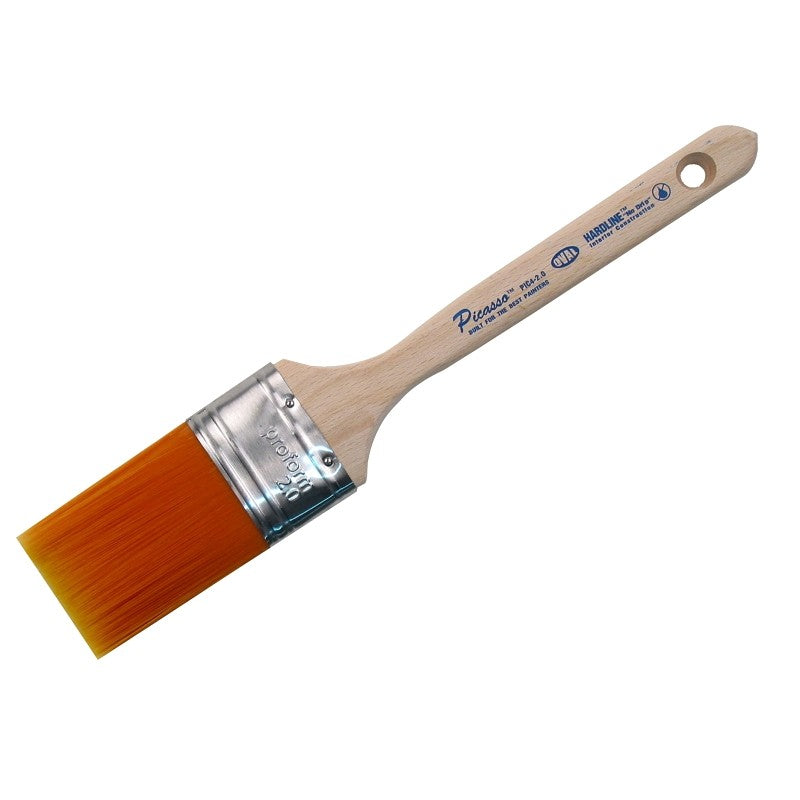 Proform Picasso PIC4-2.0 Paint Brush, Hardwood Handle, 2 in W, Straight Cut Oval Brush, PBT Bristle