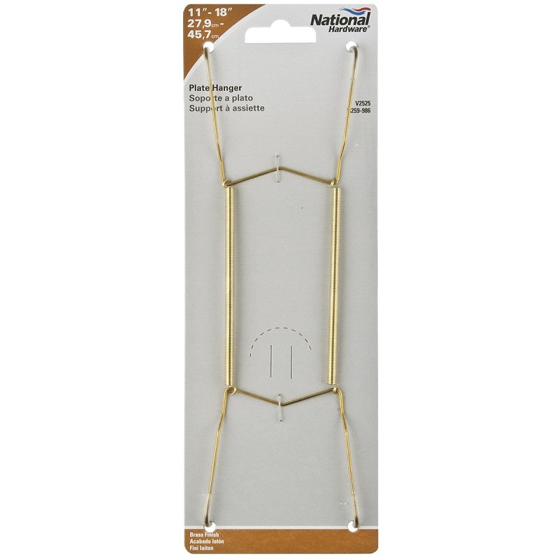 National Hardware V2525 Series N259-986 Plate Hanger, Brass