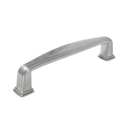 Laurey Summerland Series 12059 Squared Foot Cabinet Pull, 4.19 in L Handle, 0.55 in H Handle, 1.37 in Projection, Zinc