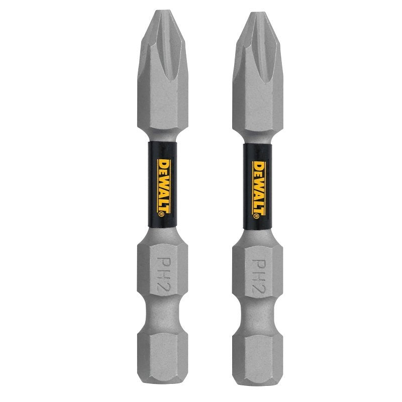 DEWALT TOUGHGRIP DWAF2PH2TG2 Screwdriver Bit, #2 Drive, Phillips Drive, 1/4 in Shank, Hex Shank, 2 in L, Steel