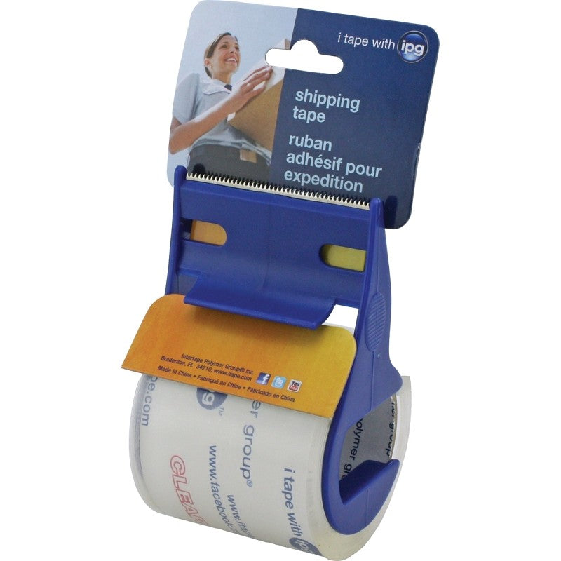 IPG 3196 Shipping Tape, 17.5 yd L, 2 in W, Polypropylene Backing, Clear