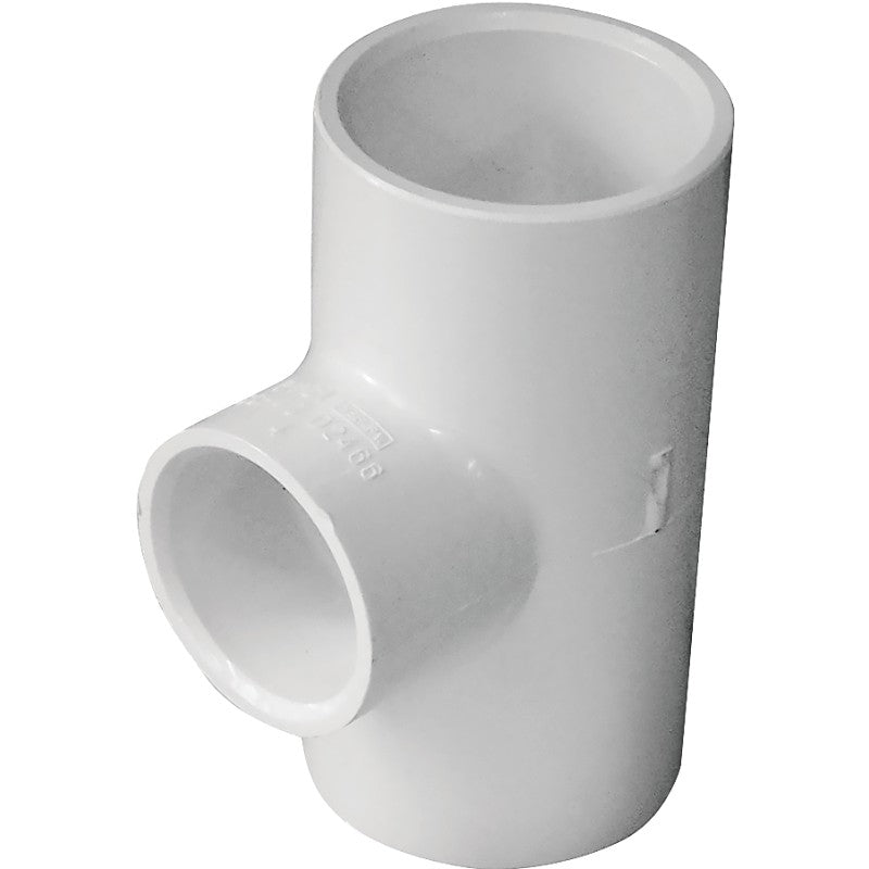 IPEX 435795 Pipe Tee, 1 x 3/4 in, Socket, PVC, White, SCH 40 Schedule, 150 psi Pressure