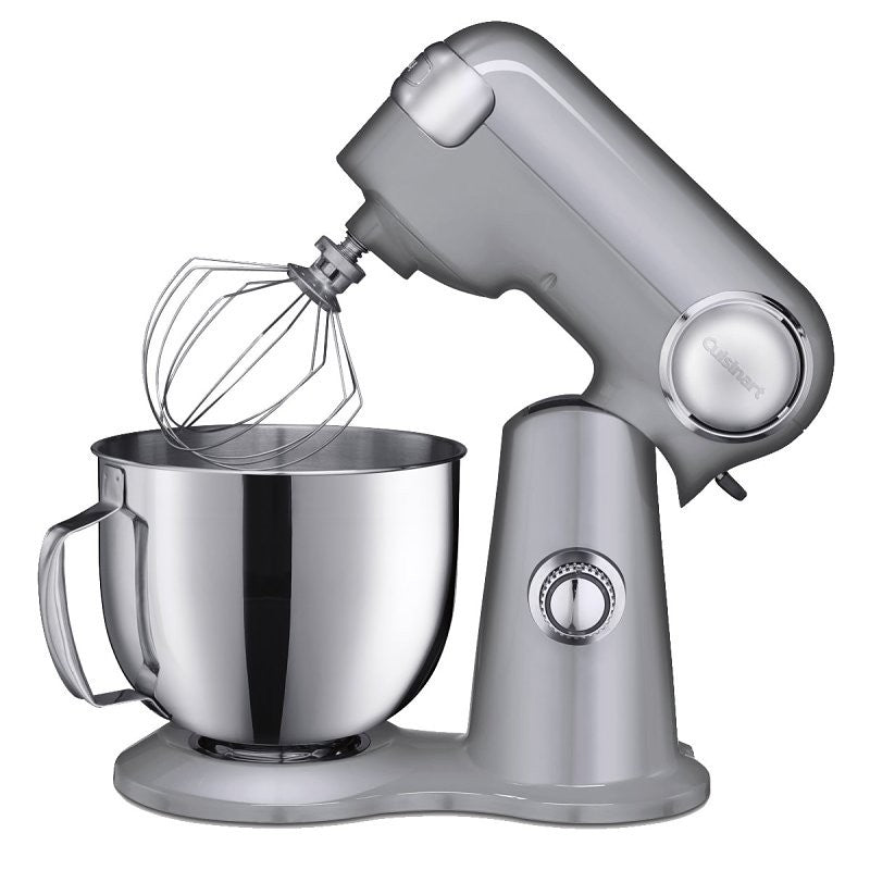 Cuisinart PRECISION MASTER Series SM-50BC Stand Mixer, 5.5 qt Bowl, 500 W, Stainless Steel Bowl, Knob Control, Metal