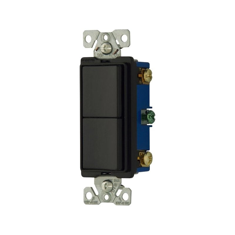 Eaton 7728BK-BOX Combination Switch, 15 A, 120/277 V, Polycarbonate/PVC/Steel Housing Material, Black (Pack of 10)