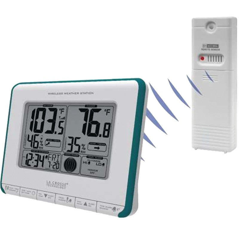 La Crosse 308-1711BL Weather Station, -20 to 140 deg F, Digital Display