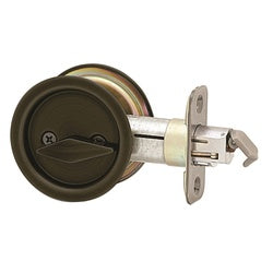Privacy Round Pocket Door Latch Antique Brass (POS)