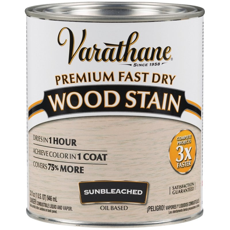 Varathane 262011 Wood Stain, Sun Bleached, Liquid, 1 qt, Can (Pack of 2)