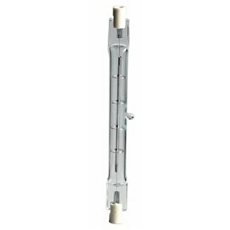 GE 22489 Halogen Bulb, 100 W, R7 Recessed Single Contact Lamp Base, T3 Lamp, White Light, 1500 Lumens (Pack of 5)