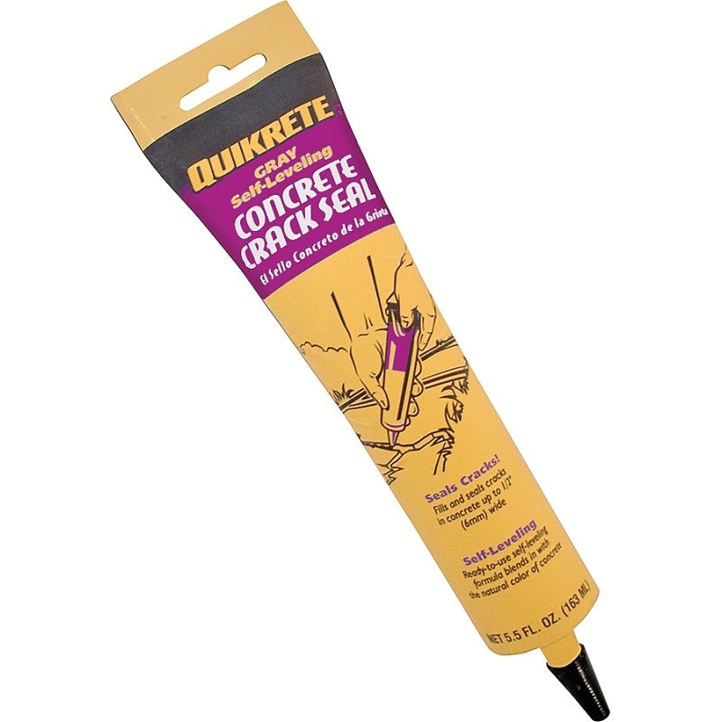 Quikrete 8640-15 Crack Seal, Gray, 5.5 oz Squeeze Tube (Pack of 12)