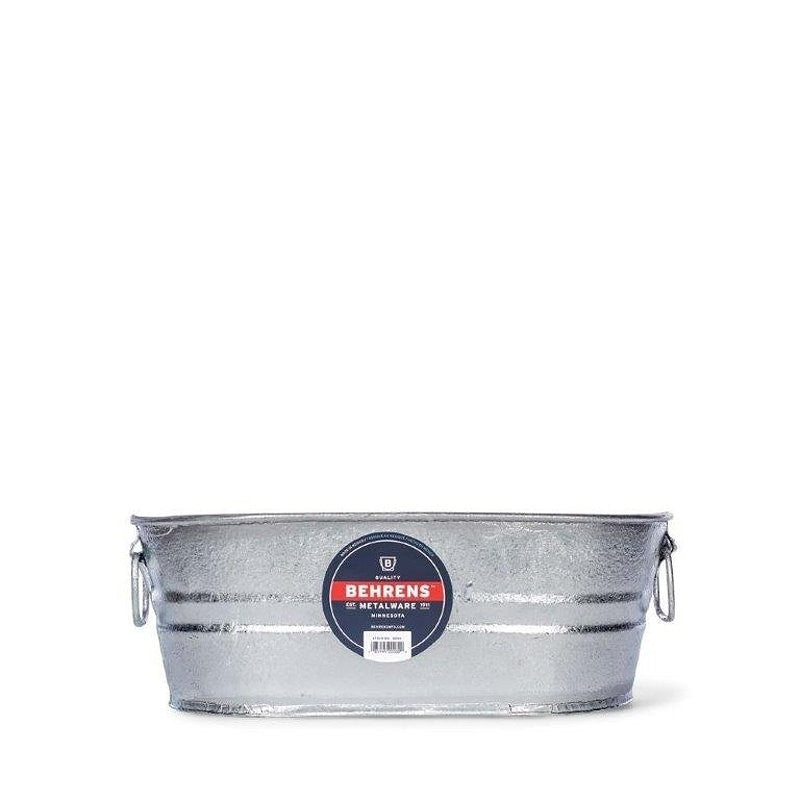 Behrens 000-OV Wash Tub, 2 gal Capacity, Steel (Pack of 6)