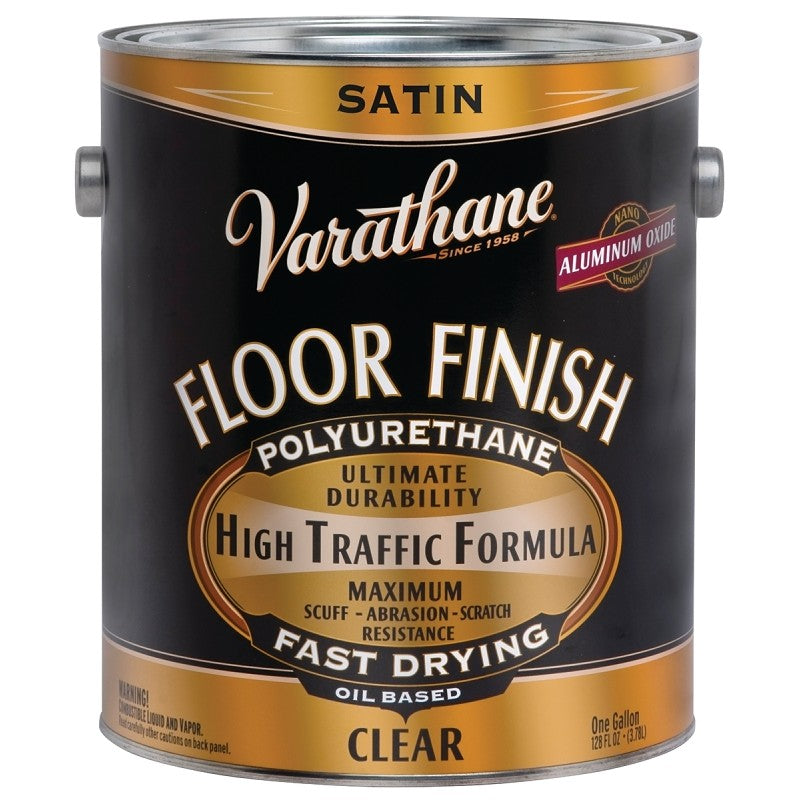 Varathane 130231 Floor Finish Paint, Liquid, Crystal Clear, 1 gal, Can (Pack of 2)