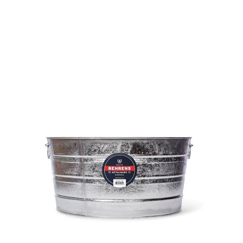 Behrens 2 Wash Tub, 15 gal Capacity, Steel