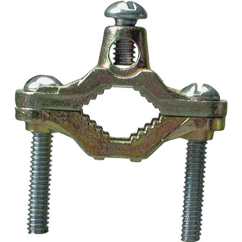 Halex 36010 Ground Clamp, 10 to 2 AWG Wire, Bronze, 2-5/16 in W x 2-1/2 in H