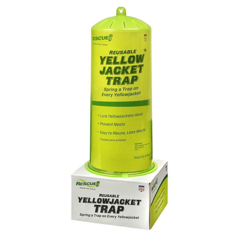 Rescue YJTR-SF4 Reusable Yellow Jacket Trap, Includes: 10-Week Attractant Cartridge (Pack of 4)