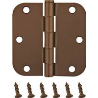 Door Hinges 4 Inch 5/8 Radius Venetian Bronze 2 Pack