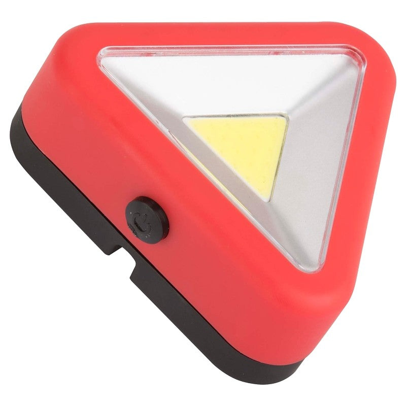 PowerZone 12620 COB LED Triangle Work Light, Red Reflector, ABS/PS Reflector, 3-1/4 in W Reflector (Pack of 12)