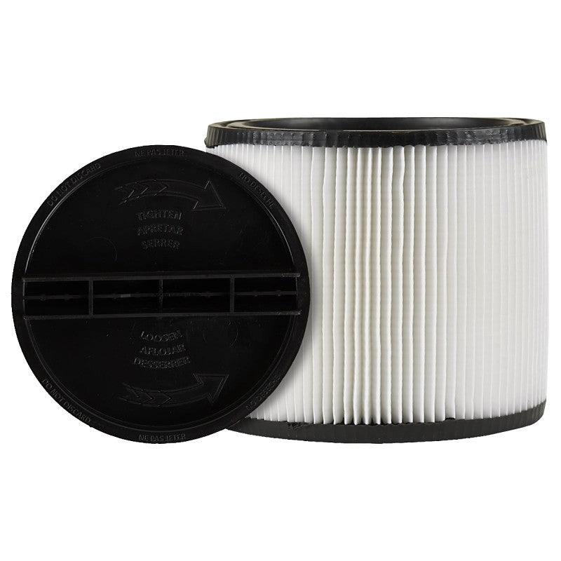 Shop-Vac 9030433 Cartridge Filter, For: Shop-Vac Wet or Dry Vacuums 5 gal and Above, 8 in Dia (Pack of 2)