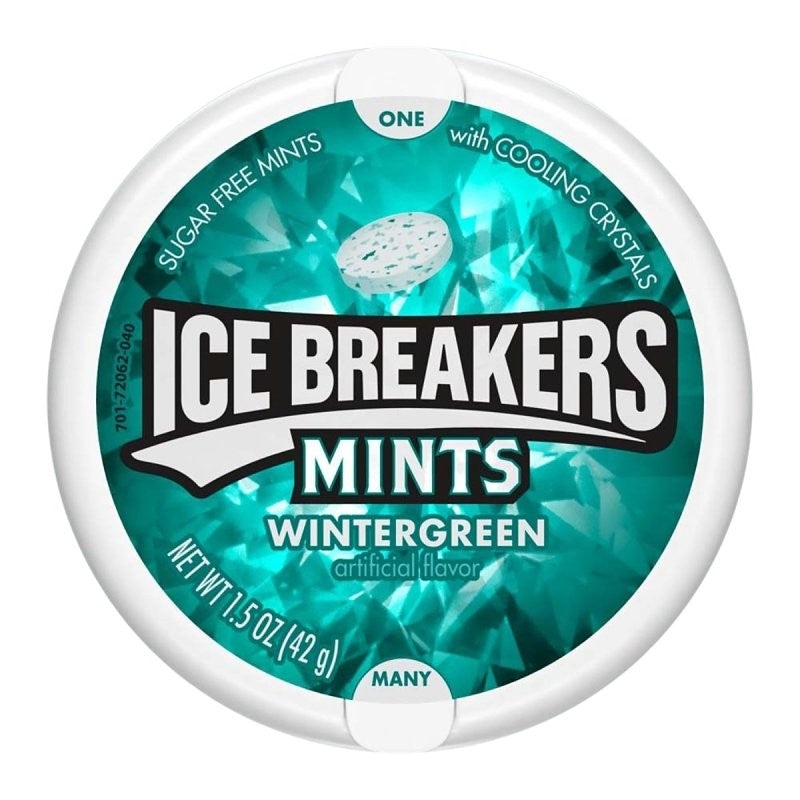 Ice Breakers 10268 Mint Candy, Wintergreen, 1.5 oz Pack (Pack of 8)