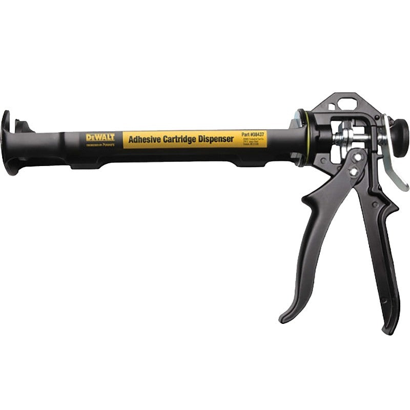 DEWALT 08437-PWR Caulking Gun, Manual, 10 oz Cartridge, Quik-Shot Cartridge