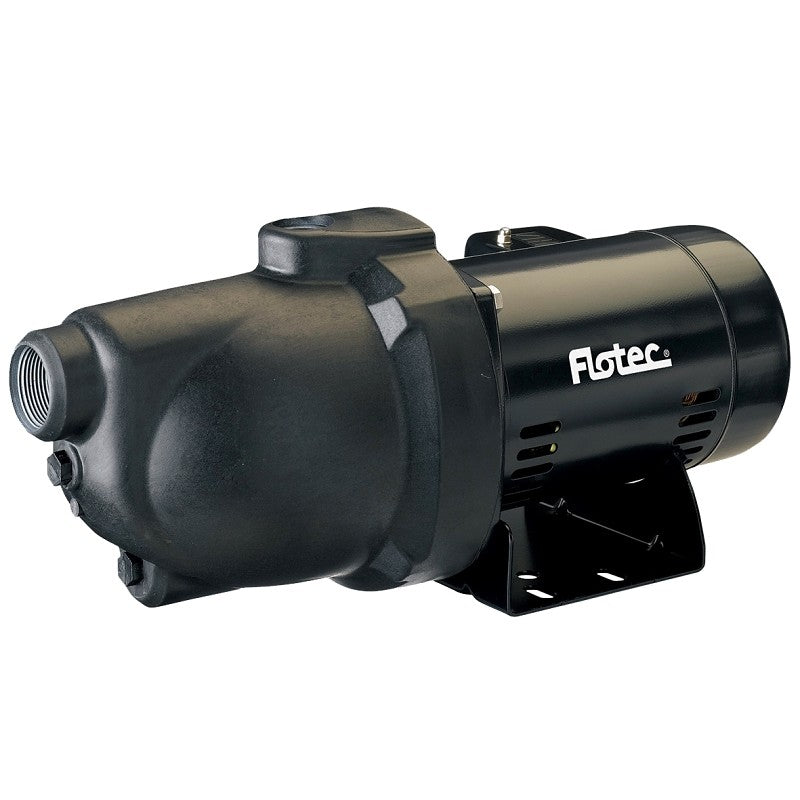 Flotec FP4022-10 Jet Pump, 6.1/12.2 A, 115/230 V, 0.75 hp, 1-1/4 in Suction, 1 in Discharge Connection, 25 ft Max Head