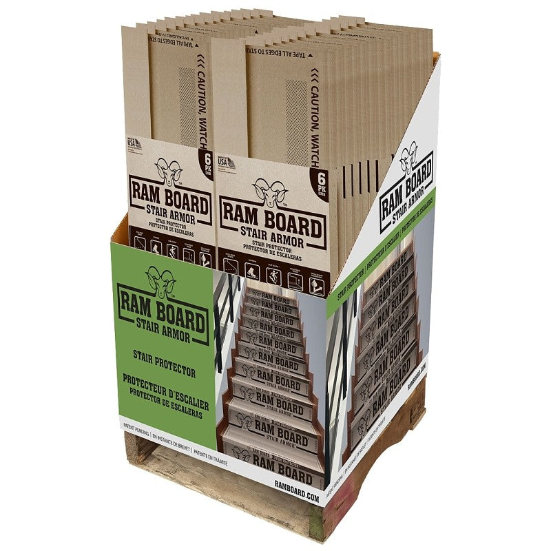 Ram Board Stair Armor RBSA 36-FR/EN Stair Protector, 19 in L, 34 in W