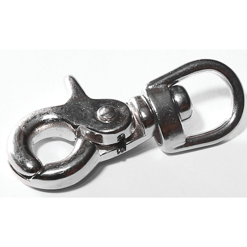 Baron 5013-3/8 Trigger Snap, 3/8 in Snap Opening, 2-1/2 in L Dimensions, 40 lb Working Load, Zinc, Nickel