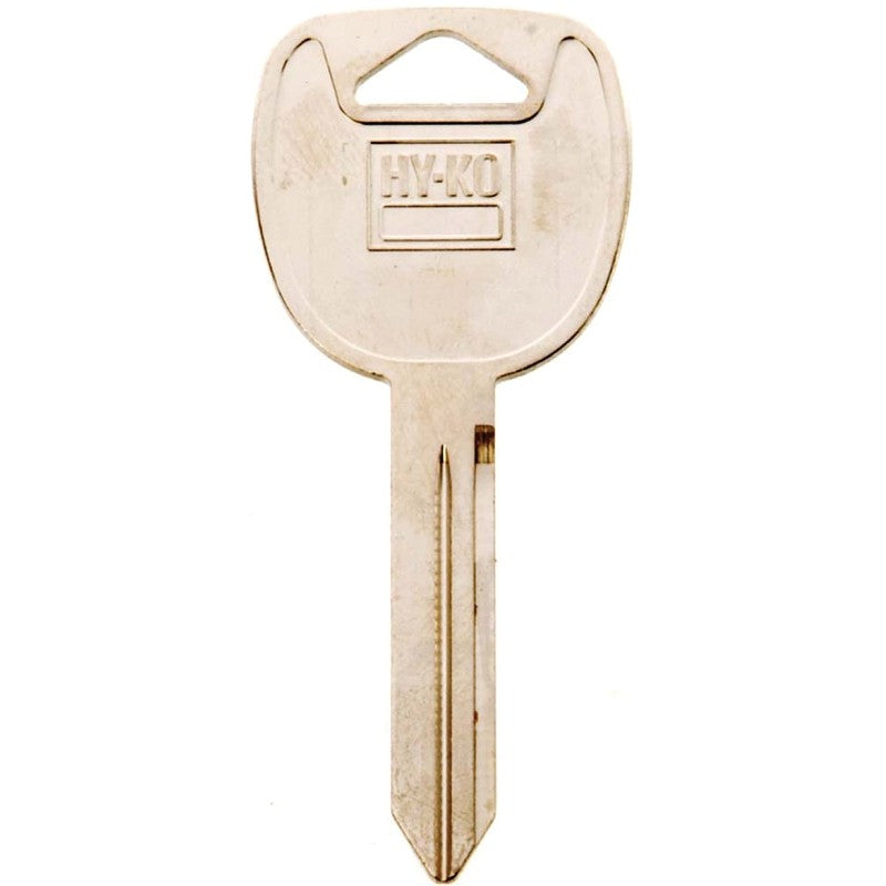 Hy-Ko 11010B102 Key Blank, Brass, Nickel, For: Automobile, Many General Motors Vehicles, B102 Key Number (Pack of 10)