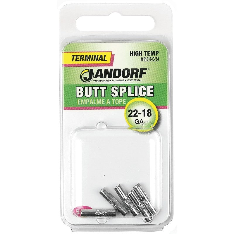 Jandorf 60929 Butt Splice Connector, 22 to 18 AWG Wire