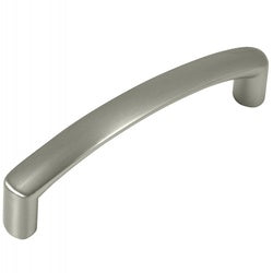 Laurey Aventura Series 74628 Cabinet Pull, 104 mm L Handle, 23 mm H Handle, Zinc, Satin Nickel