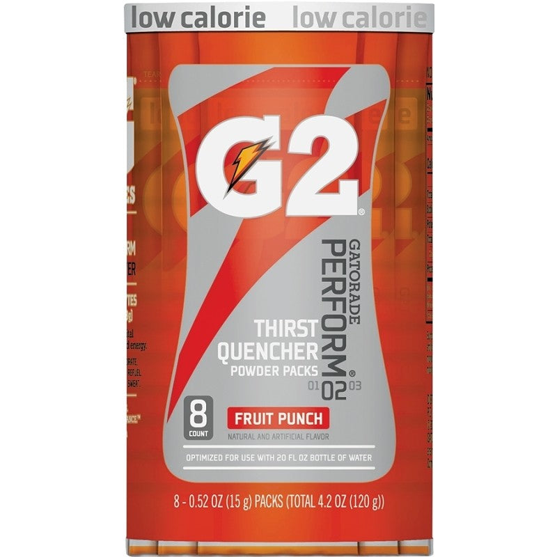 Gatorade 13166 Thirst Quencher Instant Powder Sports Drink Mix, Powder, Fruit Punch Flavor, 1.34 oz Pack (Pack of 8)