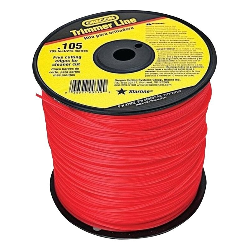 Oregon 619777/37602 Trimmer Line, 0.105 in Dia, 705 ft L, Co-Polymer