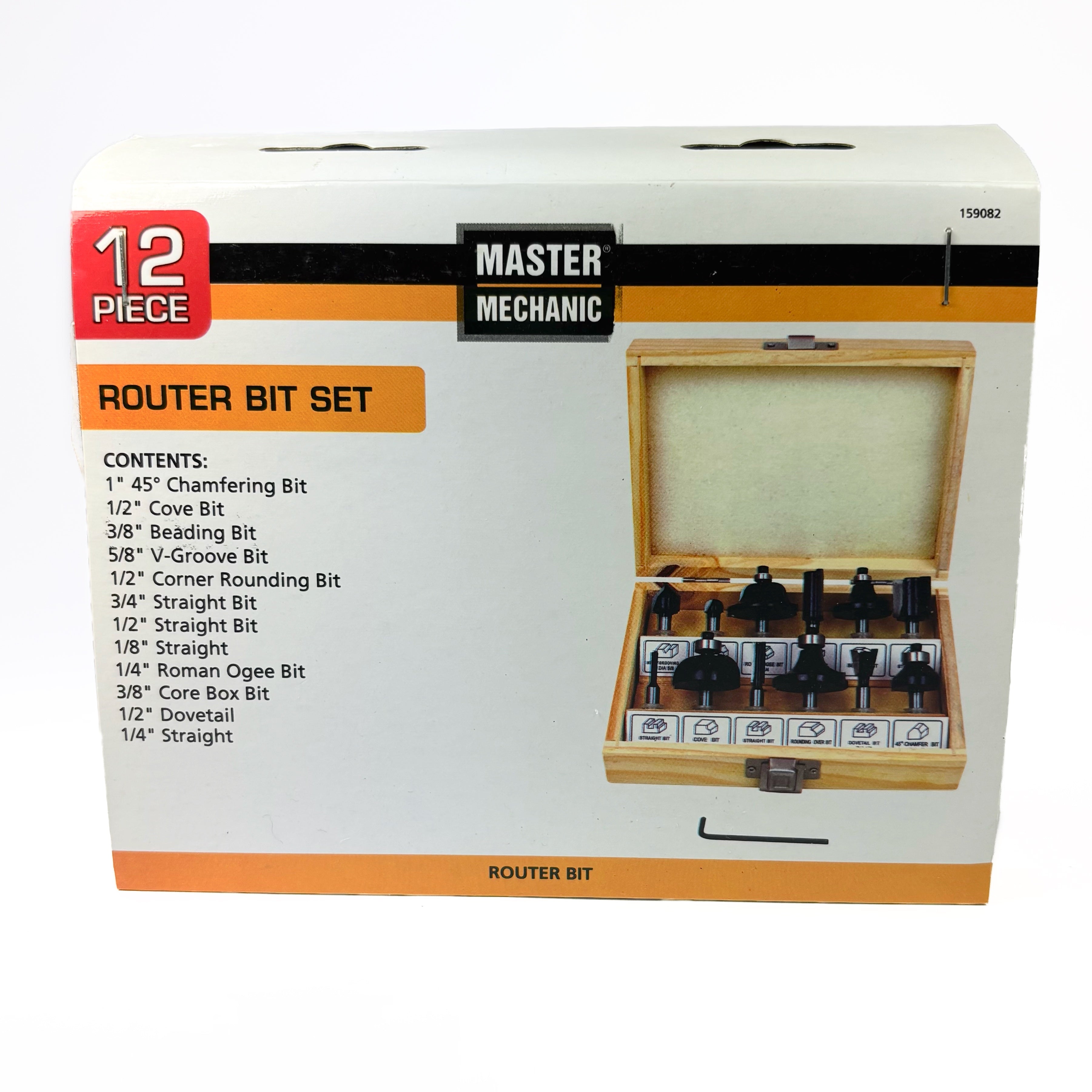 12 Piece Router Bit Set