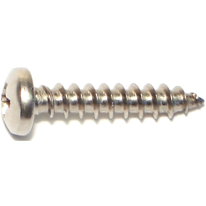 Midwest Fastener 05119 Screw, #10 Thread, Coarse Thread, Pan Head, Phillips Drive, Zinc Dichromate, 100/PK