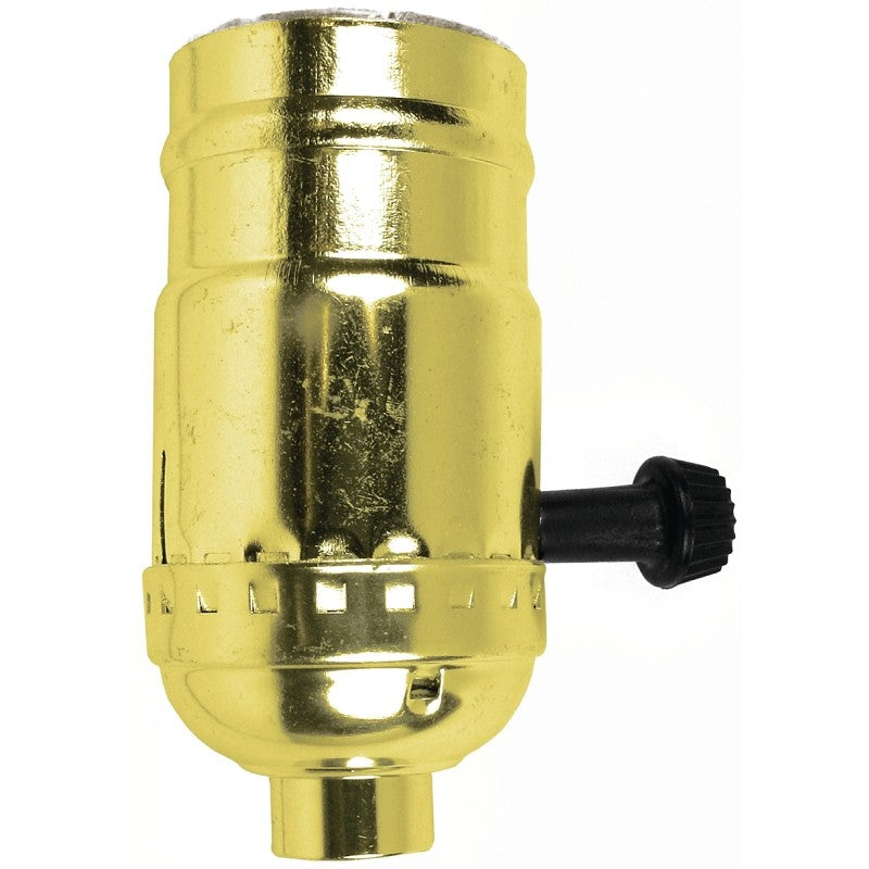 Jandorf 60409 Turn Knob Lamp Socket, 250 V, 250 W, Brass Housing Material