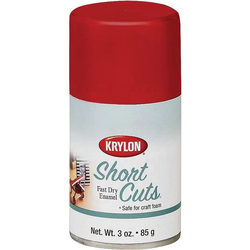 Krylon KSCS033 Craft Spray Paint, High-Gloss, Red Pepper, 3 oz, Can (Pack of 6)