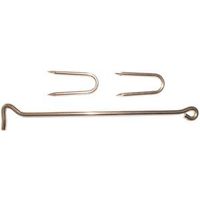 Stainless Steel Gate Hook With Staples 12 Inch