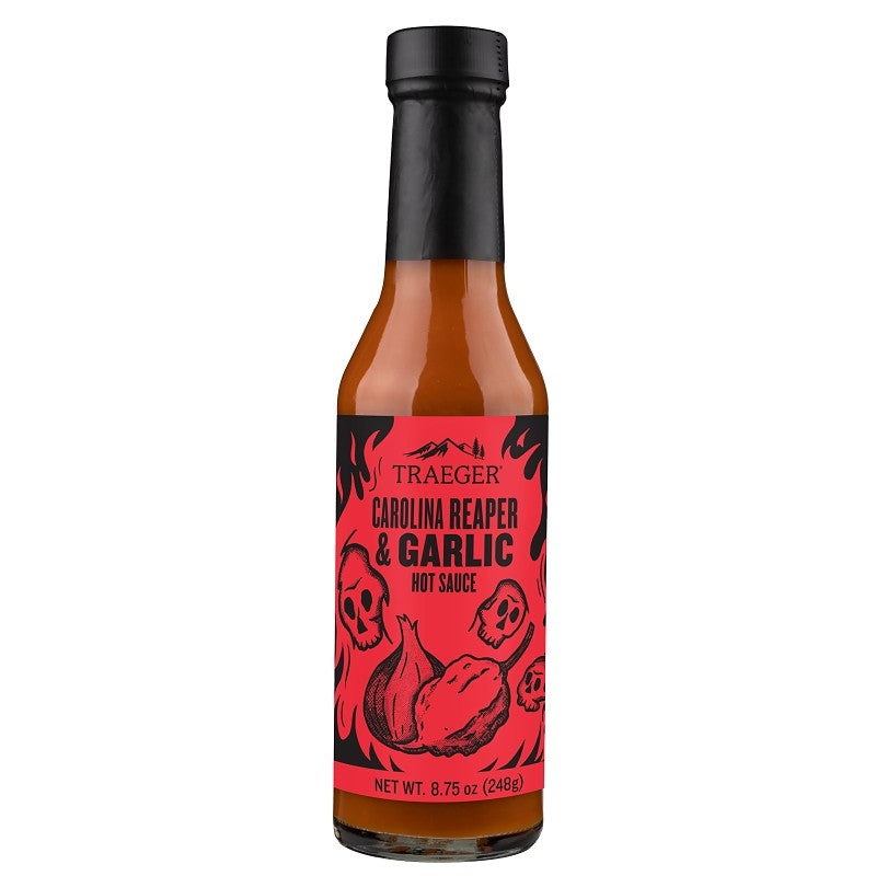 Traeger HOT004 Barbeque Sauce, Carolina Reaper, Garlic, 8.75 oz Bottle (Pack of 12)