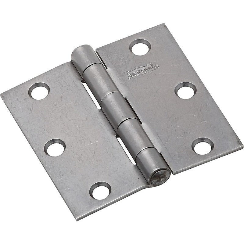 National Hardware N140-566 Utility Hinge, 3-1/2 in W Frame Leaf, 0.11 in Thick Frame Leaf, Cold Rolled Steel, Steel