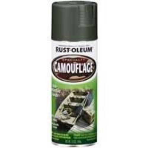 Rust-Oleum 1919830 Camouflage Spray Paint, Ultra Flat, Deep Forest Green, 12 oz, Can