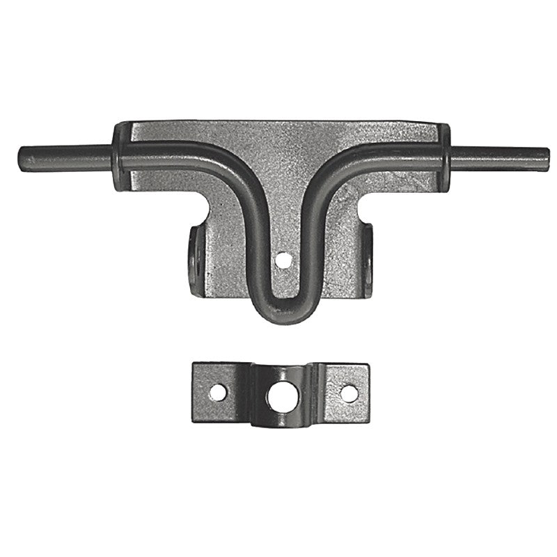 Nuvo Iron SBL/B Slide Bolt Latch, 13 in L, 11 in W, Galvanized Steel, Black, Powder-Coated Satin